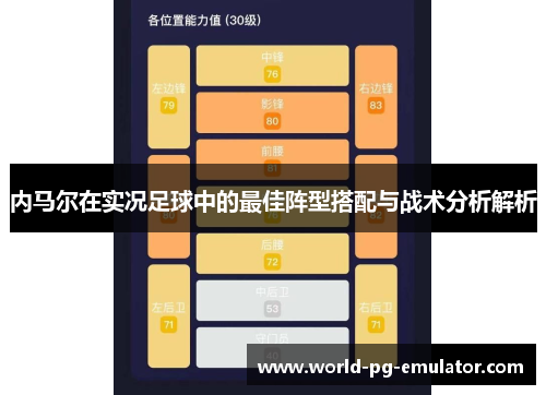 内马尔在实况足球中的最佳阵型搭配与战术分析解析 内马尔在实况足球中的最佳阵型搭配与战术分析解析
