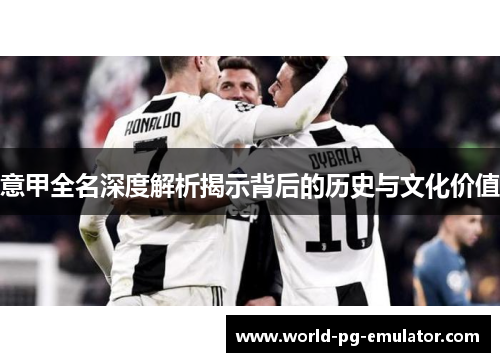 意甲全名深度解析揭示背后的历史与文化价值